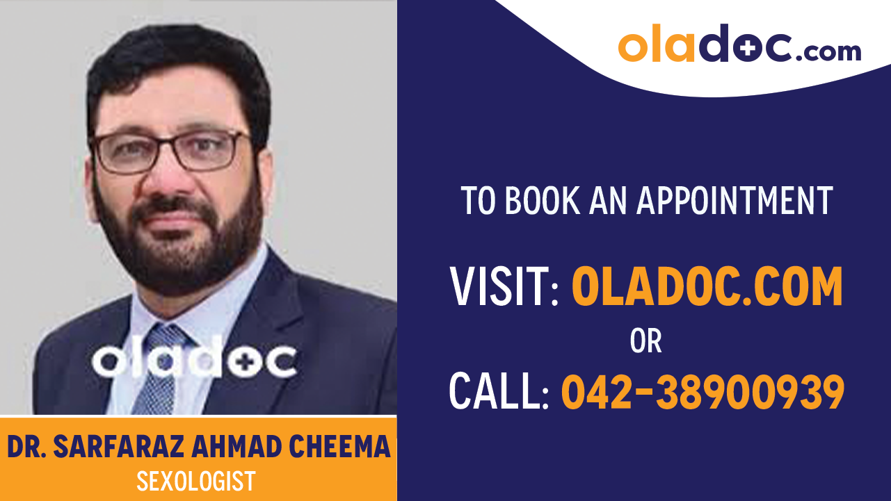 Book appointment with Dr. Sarfaraz Ahmad Cheema-best Sexologist Islamabad
